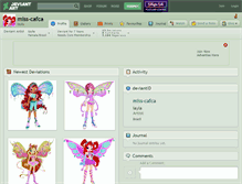 Tablet Screenshot of miss-cafca.deviantart.com