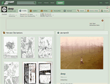 Tablet Screenshot of deep.deviantart.com