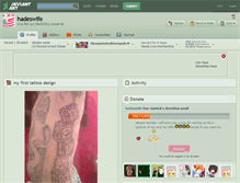 Tablet Screenshot of hadeswife.deviantart.com