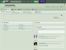 Tablet Screenshot of misled-goddess.deviantart.com