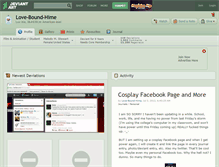 Tablet Screenshot of love-bound-hime.deviantart.com
