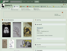 Tablet Screenshot of gloomy13.deviantart.com