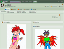 Tablet Screenshot of ken12345.deviantart.com