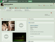 Tablet Screenshot of federicooddone.deviantart.com