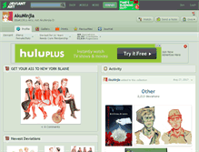 Tablet Screenshot of akuninjia.deviantart.com