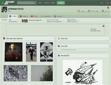 Tablet Screenshot of crimson-ixvix.deviantart.com