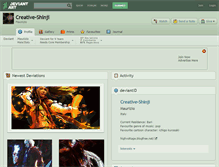 Tablet Screenshot of creative-shinji.deviantart.com