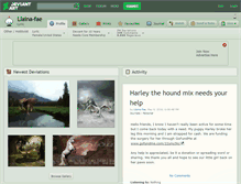 Tablet Screenshot of llaina-fae.deviantart.com