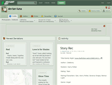 Tablet Screenshot of devian-luna.deviantart.com