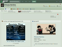 Tablet Screenshot of princess-hot-emo.deviantart.com