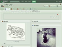 Tablet Screenshot of metal-fusion.deviantart.com