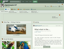 Tablet Screenshot of digitalvampire107.deviantart.com