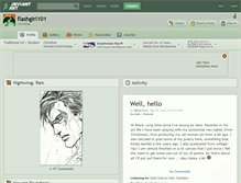 Tablet Screenshot of flashgirl101.deviantart.com