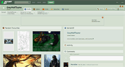 Desktop Screenshot of graywolftsume.deviantart.com