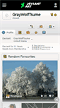 Mobile Screenshot of graywolftsume.deviantart.com