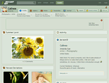 Tablet Screenshot of calinea.deviantart.com