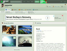 Tablet Screenshot of alanpotter.deviantart.com