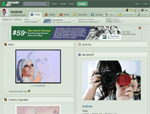 Tablet Screenshot of mxlove.deviantart.com
