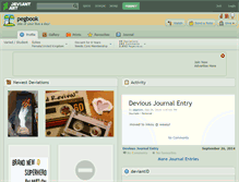 Tablet Screenshot of pegbook.deviantart.com