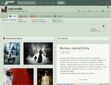 Tablet Screenshot of lady-aradia.deviantart.com