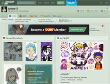 Tablet Screenshot of anime17.deviantart.com