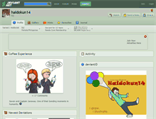 Tablet Screenshot of haidokun14.deviantart.com