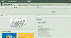 Desktop Screenshot of matthewhunter.deviantart.com