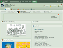 Tablet Screenshot of matthewhunter.deviantart.com