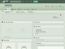 Tablet Screenshot of matrixrica.deviantart.com