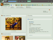 Tablet Screenshot of klarthkun.deviantart.com