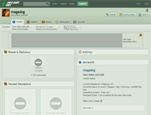 Tablet Screenshot of magadog.deviantart.com