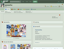 Tablet Screenshot of hammerfox.deviantart.com