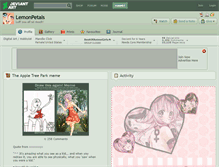 Tablet Screenshot of lemonpetals.deviantart.com