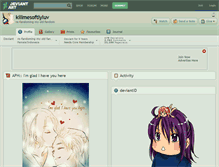 Tablet Screenshot of killmesoftlyluv.deviantart.com