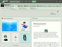 Tablet Screenshot of drawer-y.deviantart.com