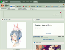 Tablet Screenshot of chibij.deviantart.com