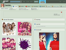 Tablet Screenshot of caandee.deviantart.com