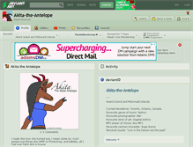 Tablet Screenshot of akita-the-antelope.deviantart.com