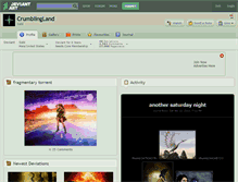 Tablet Screenshot of crumblingland.deviantart.com