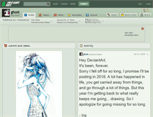 Tablet Screenshot of ghost.deviantart.com