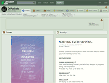 Tablet Screenshot of drpockets.deviantart.com