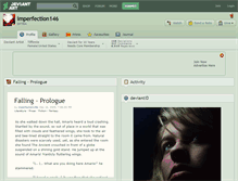 Tablet Screenshot of imperfection146.deviantart.com