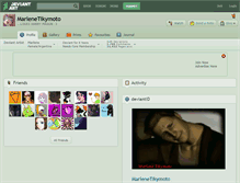 Tablet Screenshot of marlenetikymoto.deviantart.com