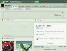 Tablet Screenshot of bec-noir.deviantart.com