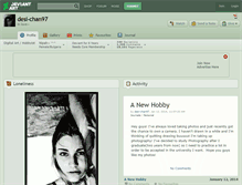 Tablet Screenshot of desi-chan97.deviantart.com