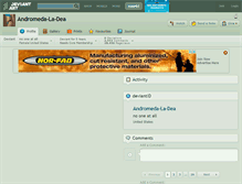Tablet Screenshot of andromeda-la-dea.deviantart.com