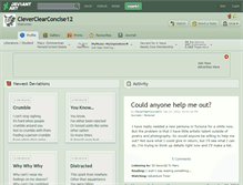 Tablet Screenshot of cleverclearconcise12.deviantart.com