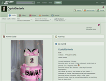 Tablet Screenshot of crystalsanteria.deviantart.com