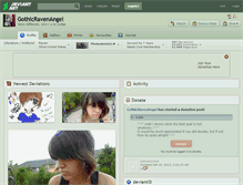 Tablet Screenshot of gothicravenangel.deviantart.com