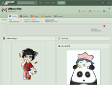 Tablet Screenshot of dittoowhite.deviantart.com